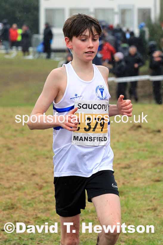 Boys Under-13s 2023 National Cross Country Relays, Berry Hill Park, Mansfield.  Photo: David T. Hewitson/Sports for All Pics